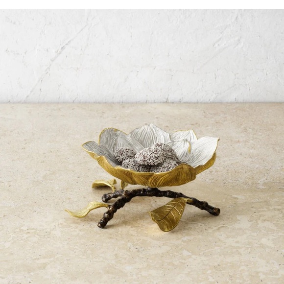 Michael Aram Vintage Bloom Dish - Elegant Silver 111256 - Picture 1 of 5